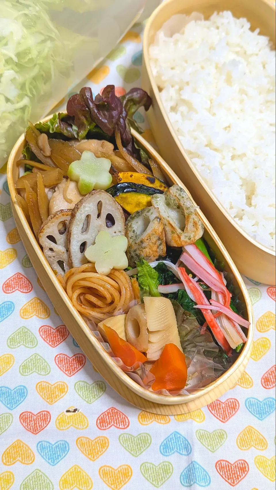 一昨日のお弁当〜ゴボウと鶏肩肉の照り焼き弁当|f.1125beさん
