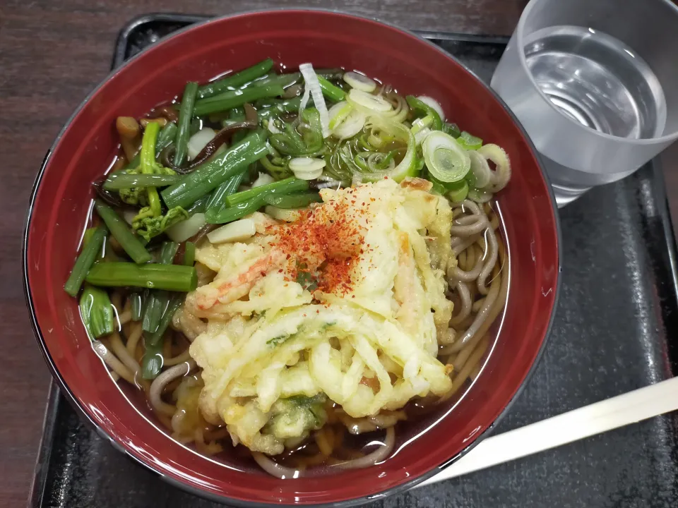 一ノ関駅蕎麦 菜の花食堂 山菜かき揚げ蕎麦|justice🍎IWATE🍎さん