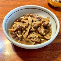 ごぼうと牛肉の柳川風|ちろるろさん