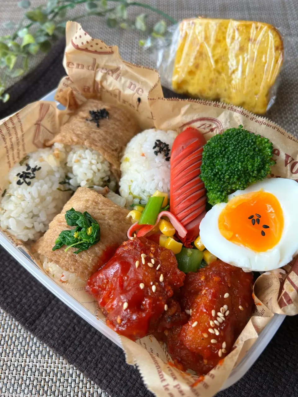 南関あげ de 菜の花いなり弁当|まなまな♡さん