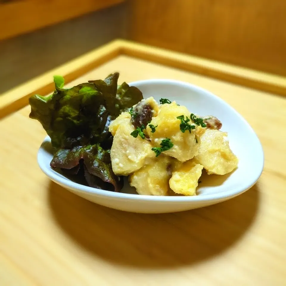 さつまいもとりんごのサラダ🍠🍎|森のごはん屋さんさん