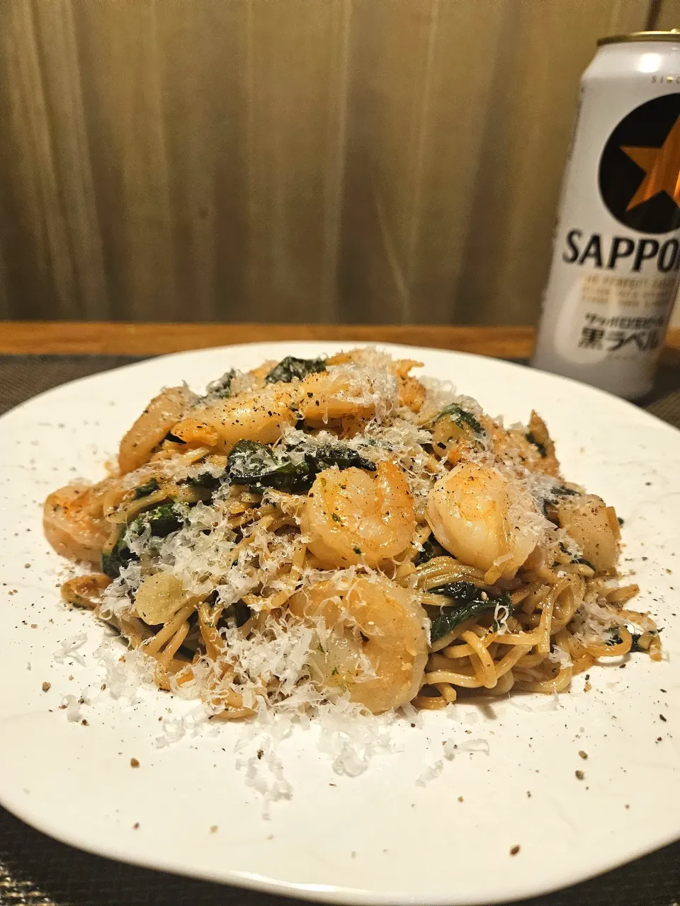 エビとバジルとレモンとパルミジャーノ塩焼きそば|野津政人さん