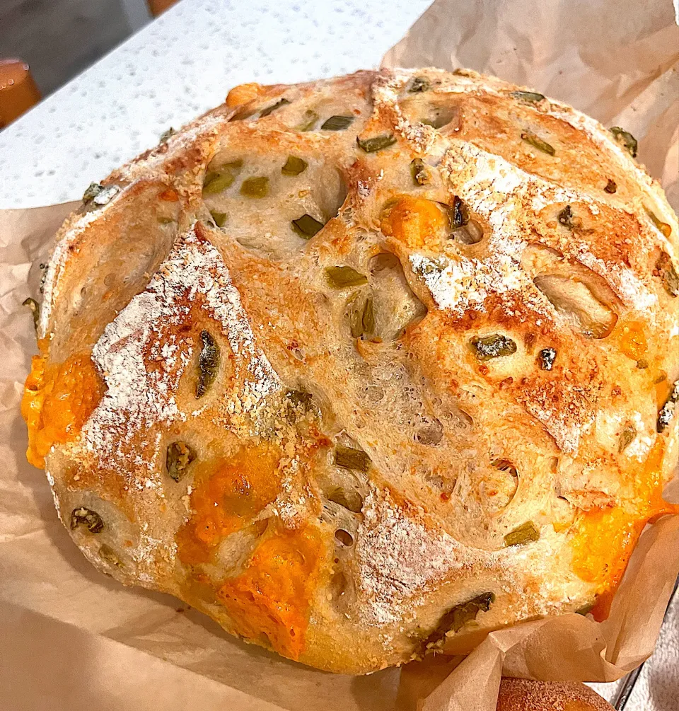 Jalapeño cheddar cheese bread|🌺IAnneさん