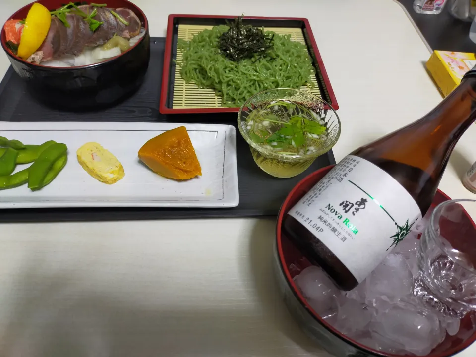 カツオとちゃ蕎麦|justice🍎IWATE🍎さん