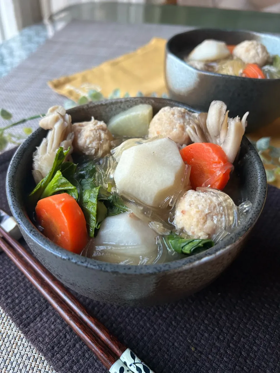 まりおさんの料理 豚ｴﾋﾞ豆腐団子汁|まなまな♡さん
