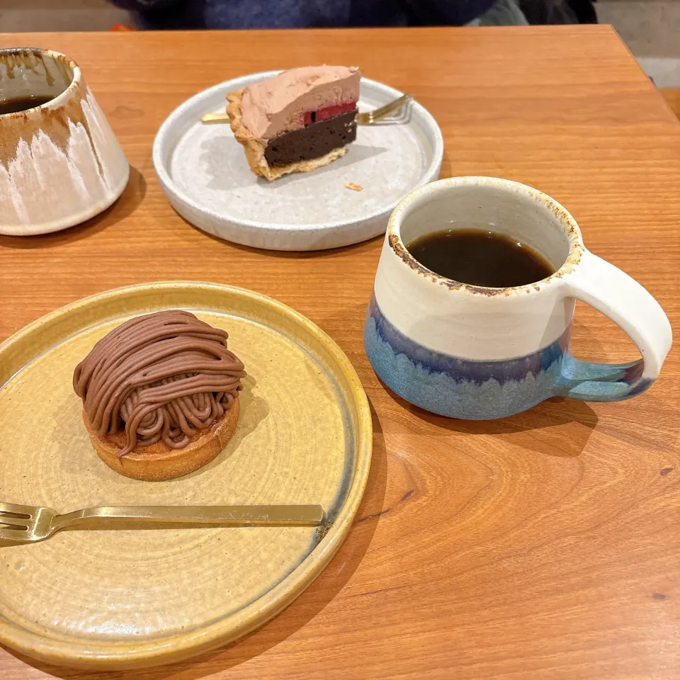 チョコレートモンブラン　　　　　　　　　　　　　　チョコレートタルト|ちゃみこさん