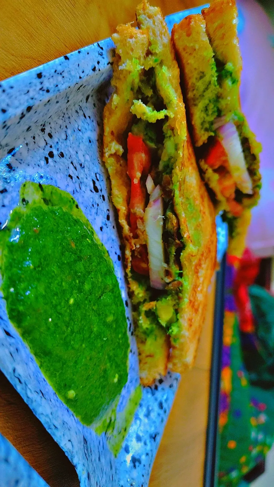 raw banana cutlet sandwich|Swatiさん