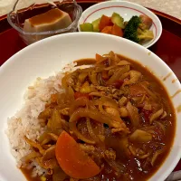 ハヤシライス　野菜炒め　胡麻豆腐|とゆあさん