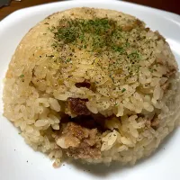 ハンバーグ炒飯|はっちぃさん