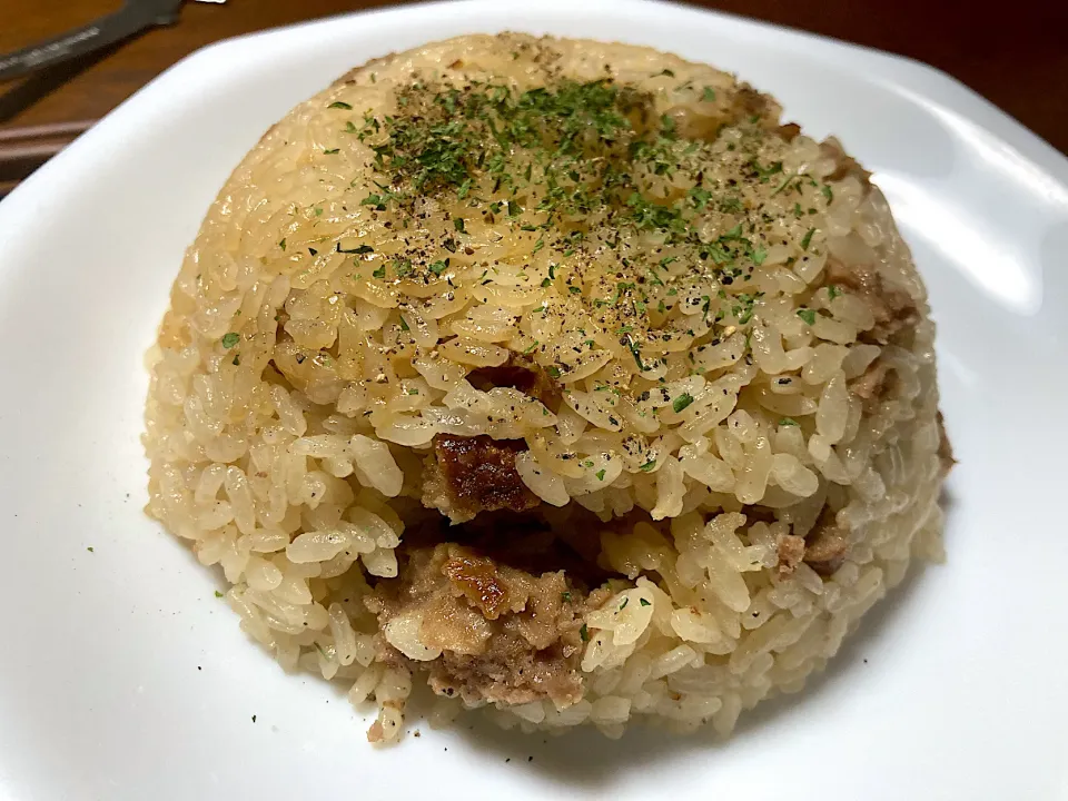ハンバーグ炒飯|はっちぃさん