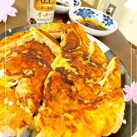 今夜は🥟餃子！！おっき目で作ったよ🍻|ゆき茶❁⃘*.ﾟさん