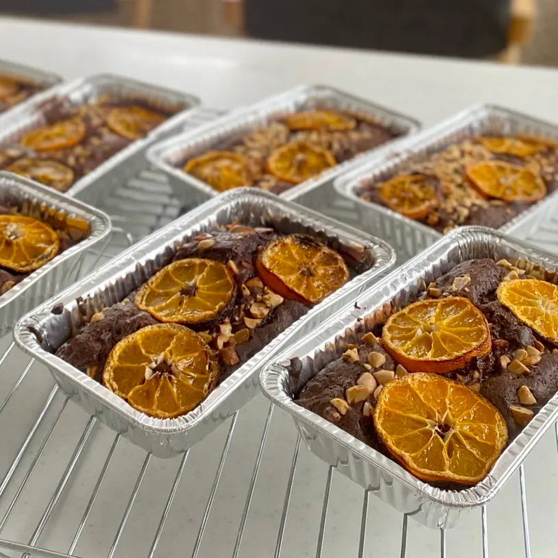 オレンジナッツブラウニー|🍊🍒ユッキー🎂🍞🍲さん
