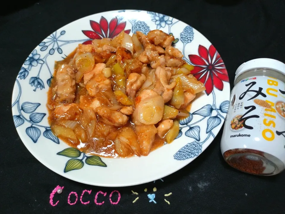 鶏肩肉の甘辛つぶ味噌󠄀炒め✨|cocco+さん