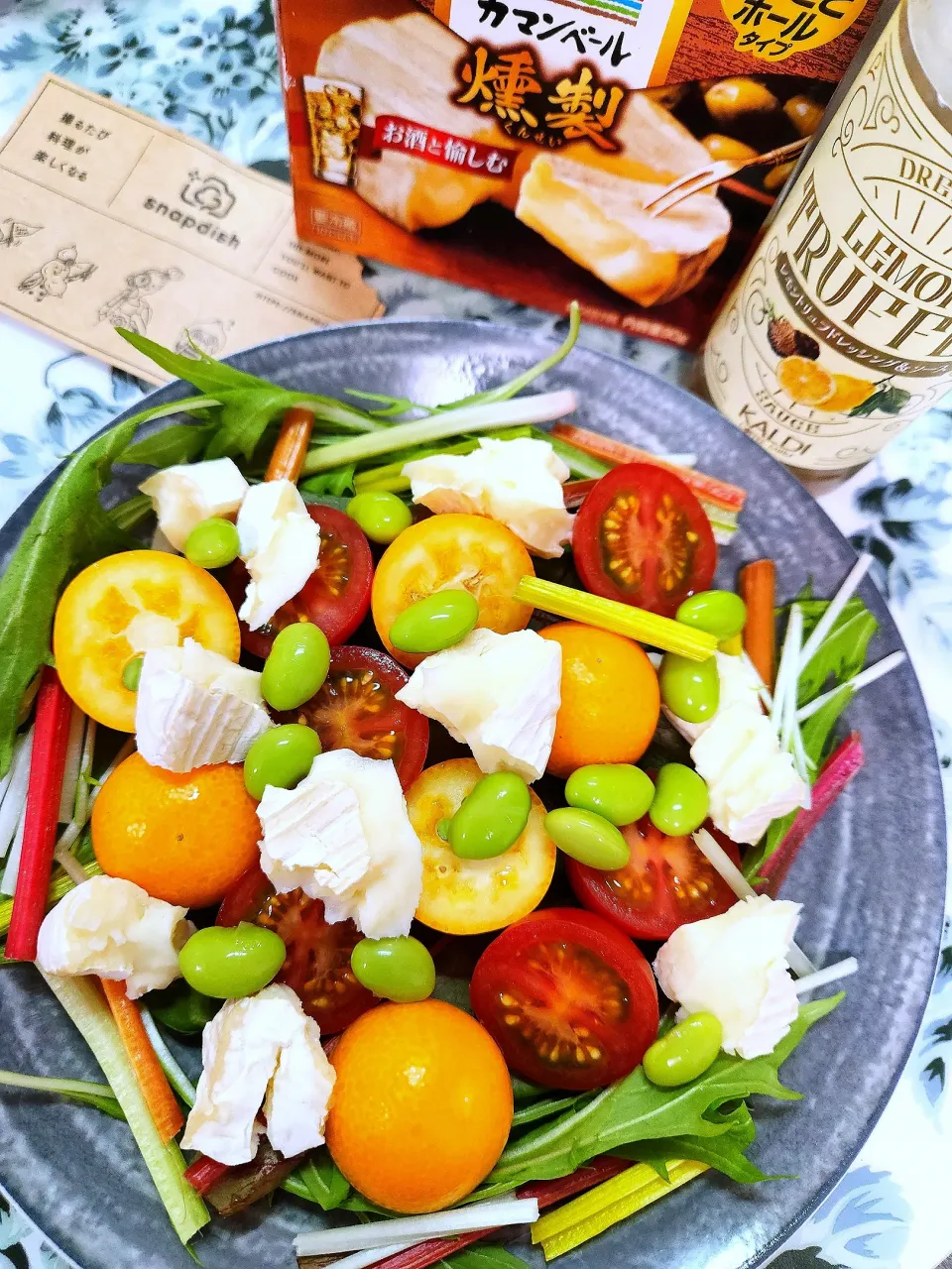 🔷🍊きんかんと🍅ミニトマト燻製カマンのサラダ🥗🔷|@きなこさん