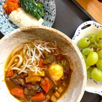 残ったカレーでランチはカレーうどんです😋🙋‍♀️✨|てるみさん