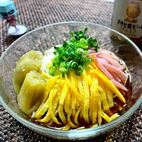 翡翠茄子のそうめん