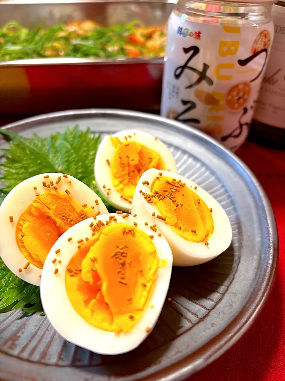 まりおさんの料理 つぶみそゆで卵|おかちさん