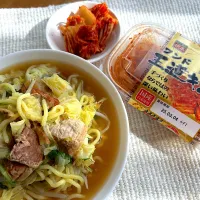 豚角煮ラーメン🍜 王道キムチを添えて✨|kiroさん