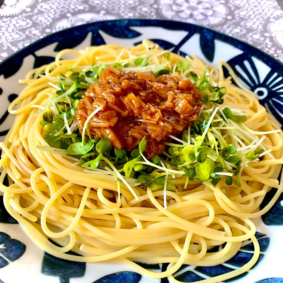 節約なめ茸パスタ|virginiaさん