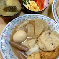 おでん＆サラダ＆味噌汁|なおさん