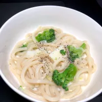 19:36 冷凍食材レンチンでクリームうどん|へれ子さん