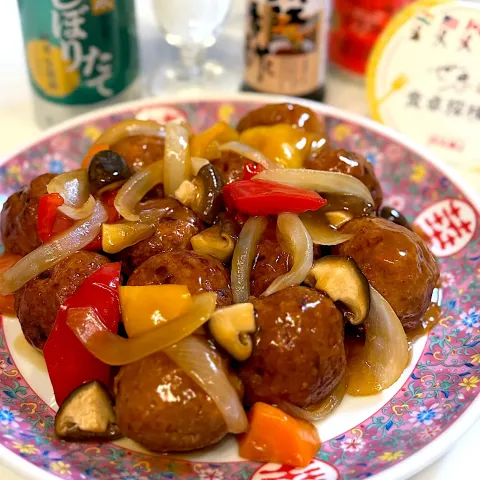 「鎮江香酢」を使ってみたSnapdishの料理・レシピ写真:鎮江香酢餡の肉団子