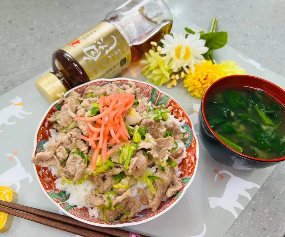 「ネギ塩豚丼」|バシュランさん