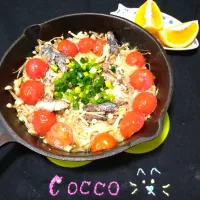 オイルサーディンを炒めてみた✨|cocco+さん