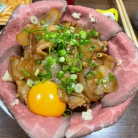 ローストビーフスタミナ丼🎵パパ|あやとん♪さん