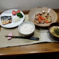 サバの塩焼き 肉じゃが|ちくわさん