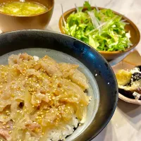 豚丼。他。|ぎんさん