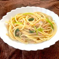 ほうれん草とベーコンのパスタ|ゆさんさん