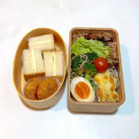 今日のオット弁当と、高２ムスメ弁当。|chi.aさん