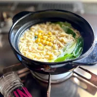 主人のお昼に塩ラーメン|かっちゃん杉さん