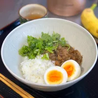 豚軟骨の甘辛トロトロ丼|くまちゃんさん