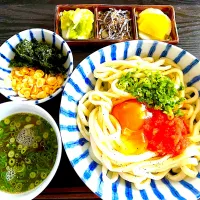 リモートワークの遅めランチ🥢明太釜玉うどん|KANAさん