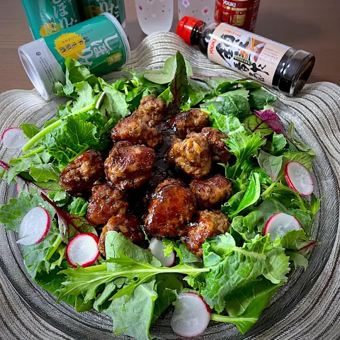 「鎮江香酢」を使ってみたSnapdishの料理・レシピ写真:鎮江香酢で肉団子✨