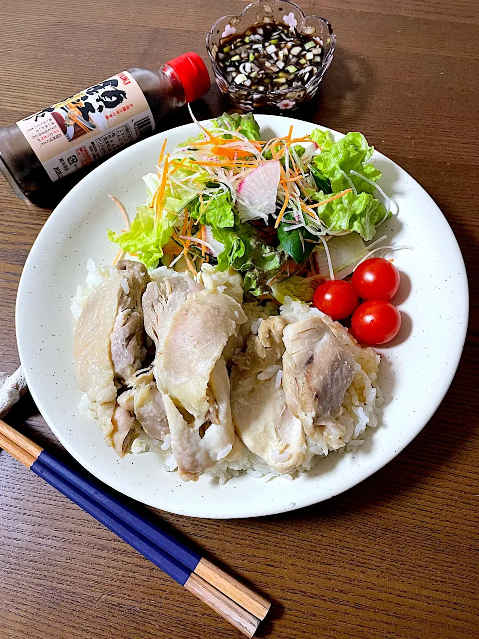 フライパンでカオマンガイ鎮江香酢タレ✨|いっちゃんさん