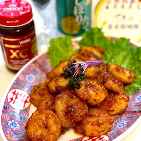 「ＸＯ醤」を使ってみたSnapdishの料理・レシピ写真:『菊水しぼりたて純米生原酒』を引き立てるXO醬の贅沢エビマヨ