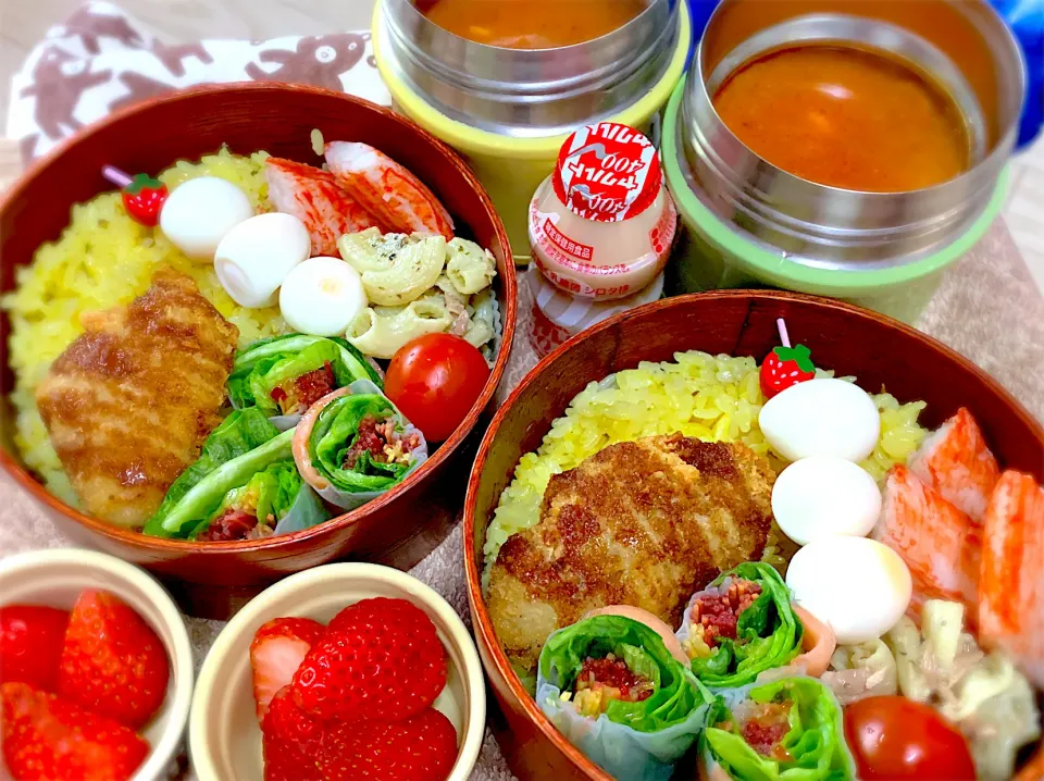 今日の夫婦弁⁽⁽ ◟(灬 ˊωˋ 灬)◞ ⁾⁾💕|桃実さん