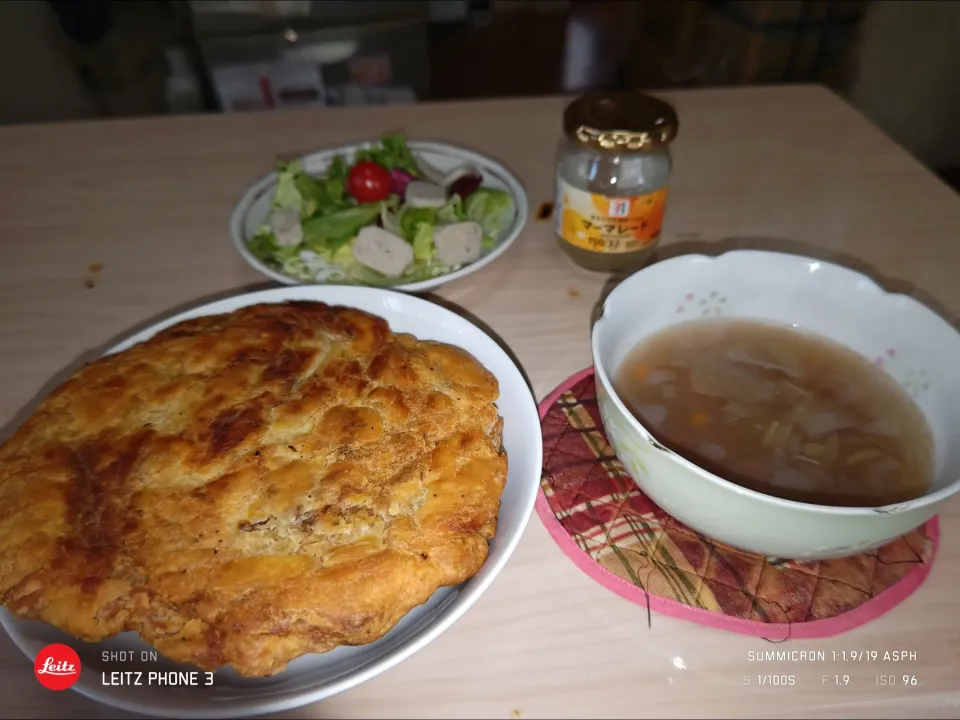 2025/02/27の食事メニューは粉寄せ集め焼きセット|Tarou  Masayukiさん