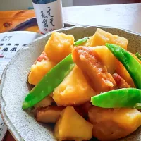 じゃがいもとさつま揚げの煮物～えそ魚醤～