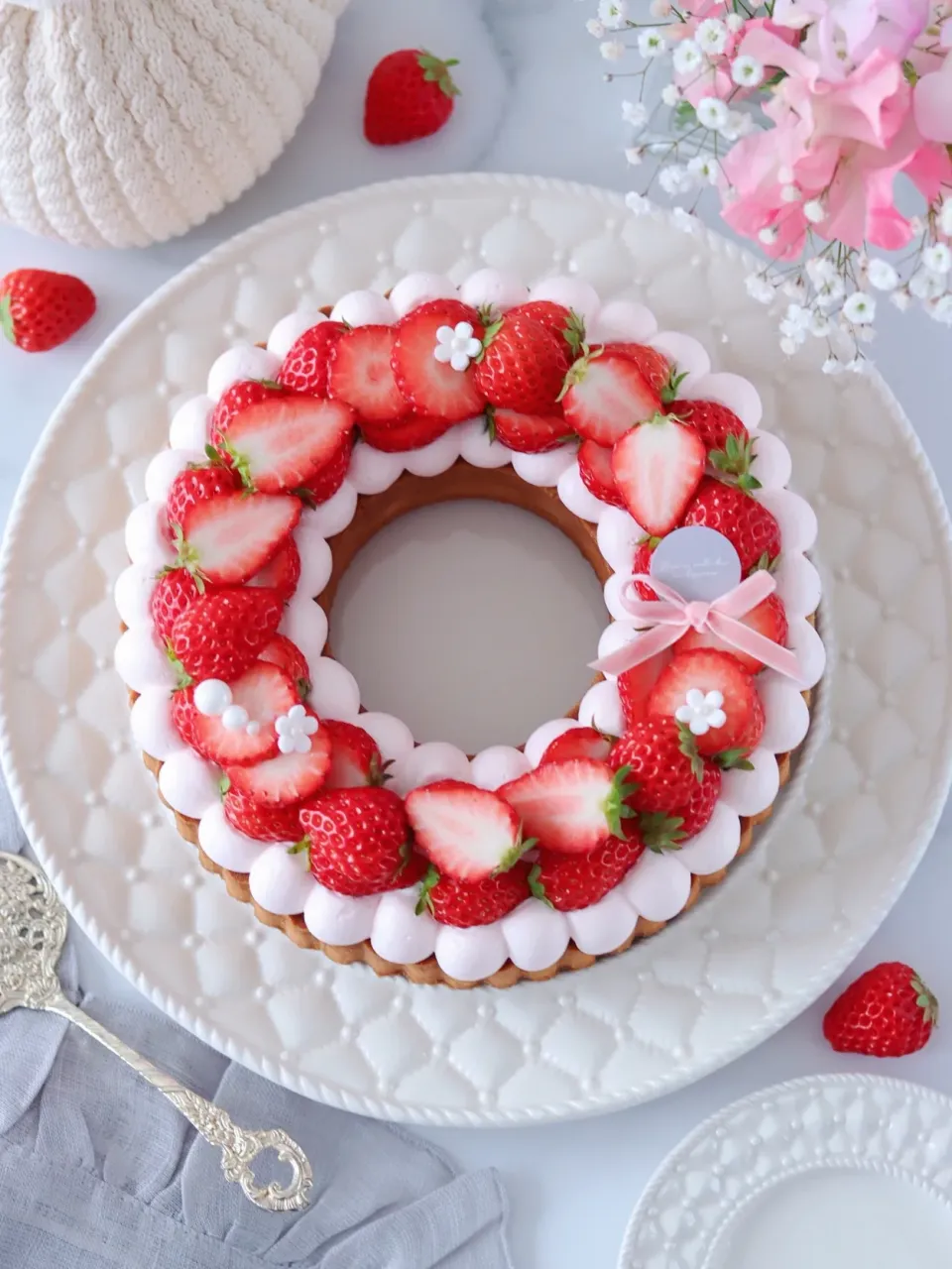いちごのリースタルト🍓|もえさん