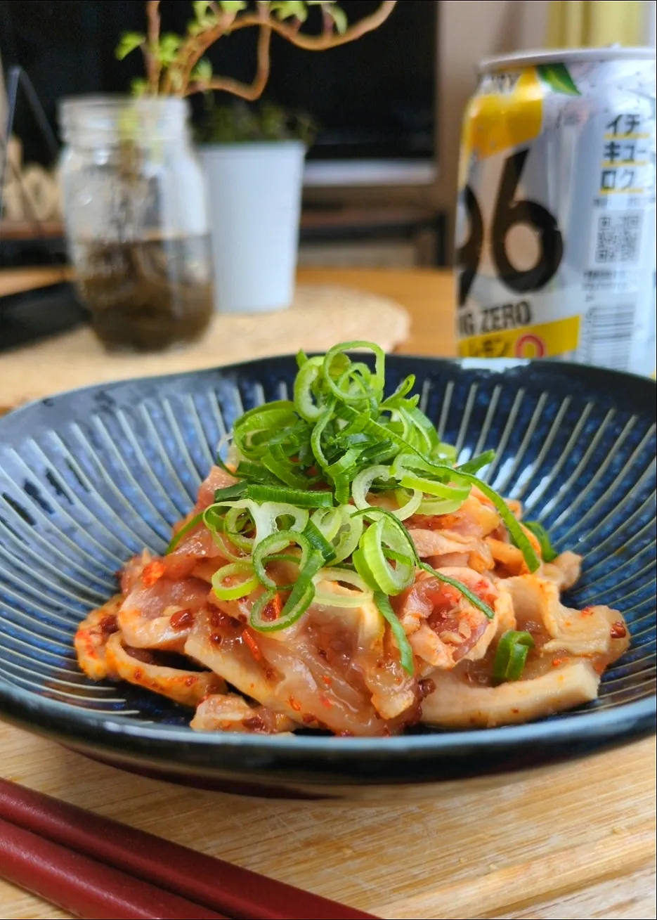 鶏たたきの食べﾗｰ和え|まりおさん