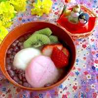 フルーツぜんざい🍓🥝