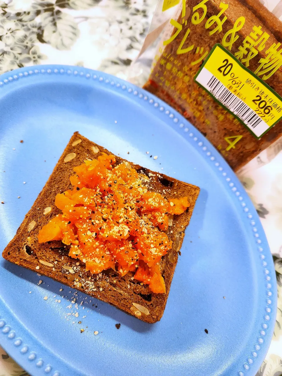 🔷穀物ブレッドde🥕にんじんマッシュサンド🥪🔷|@きなこさん