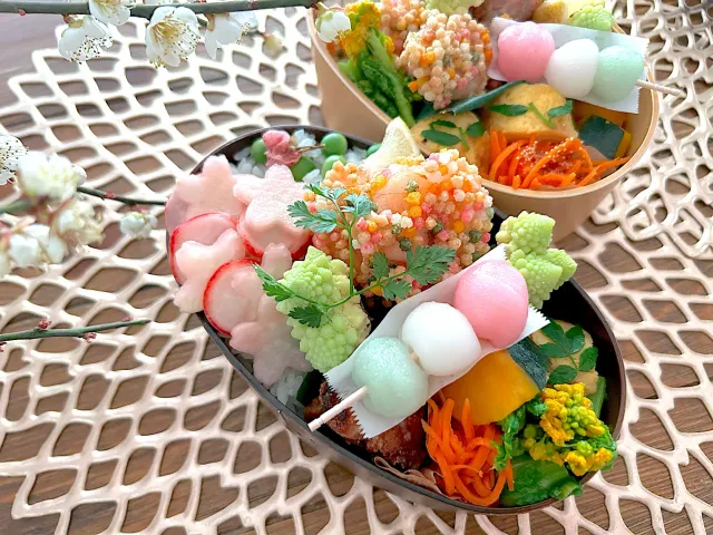 Snapdishの料理・レシピ写真:春弁当｜🌸春のお花見はお弁当から🌸
