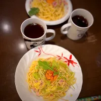 パンチェッタのカルボナーラスパゲッティ　コーヒー|ch＊K*∀o(^^*)♪さん