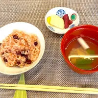 赤飯　吸物|ヒロミ🏝🏝🏝🌺🏄🌊🐬🏄‍♀️🏄‍♂️🍹🐠👙🌺さん