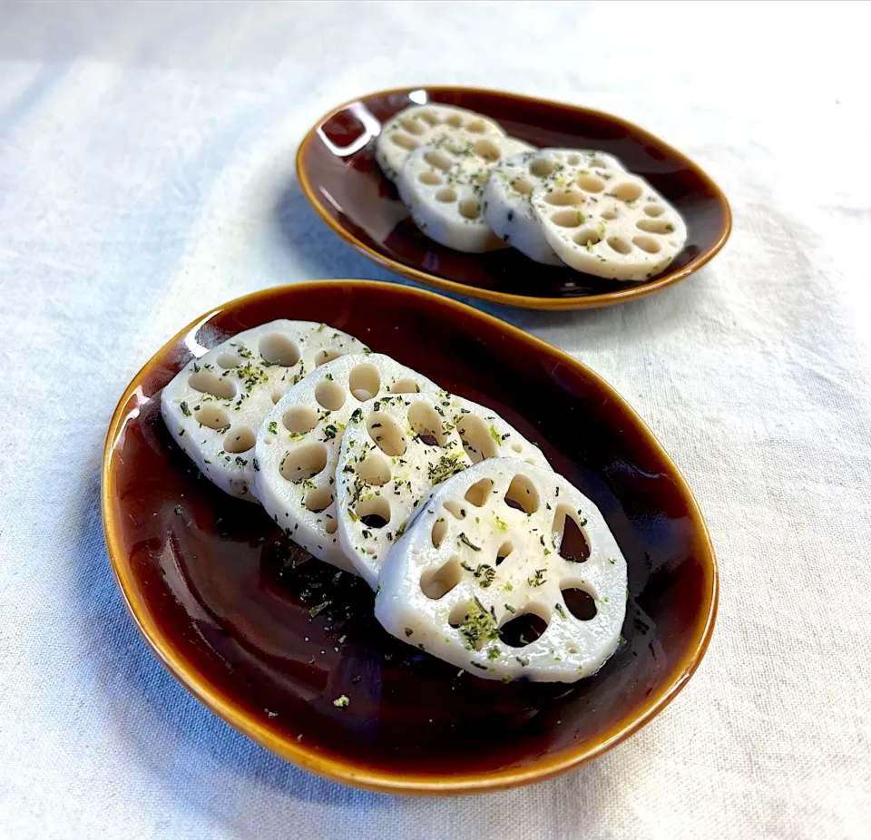 蓮根のわさびバター|かっちゃん杉さん